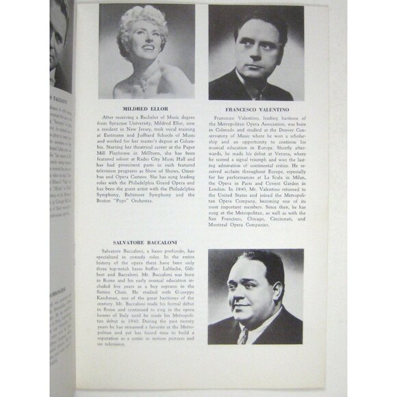 La Boheme Puccini Opera Program 1962 Seton Hall University Albanese Tagliavini - Picture 5 of 7